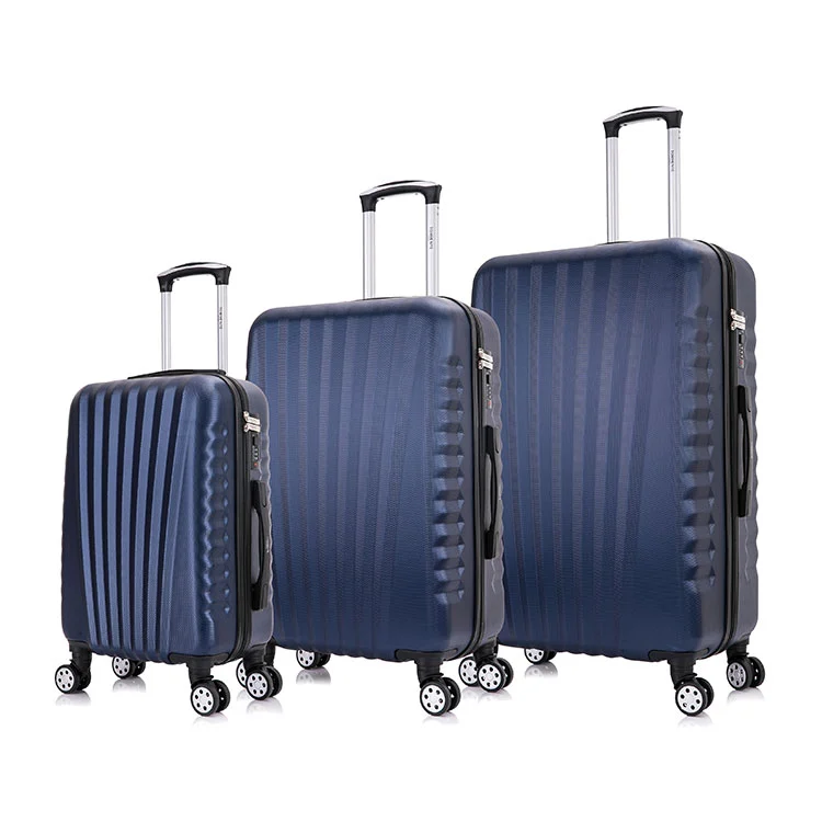 Nagniningning na Stripes ABS Luggage