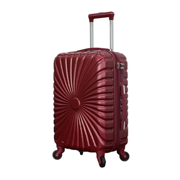 Sunburst-Textured ABS Luggage